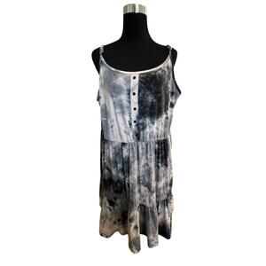 J for Justify Women's Sleeveless Tie Dye Sun Dress Size 3X